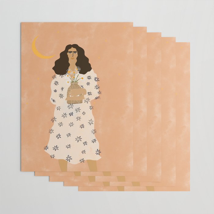 Dreams And Flowers Wrapping Paper Gallery Image 3