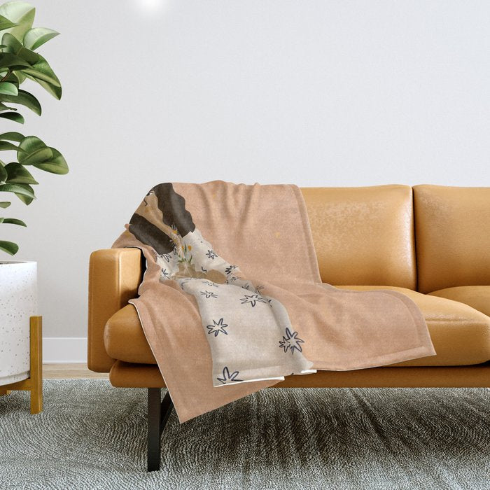 Dreams And Flowers Throw Blanket Gallery Image 1
