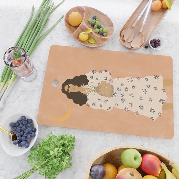 Dreams And Flowers Cutting Board Gallery Image 2