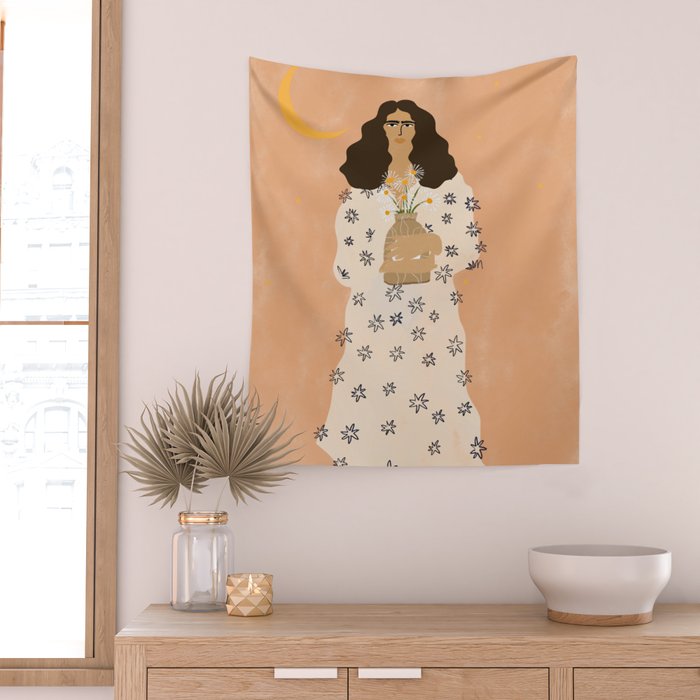 Dreams And Flowers Wall Tapestry Gallery Image 2