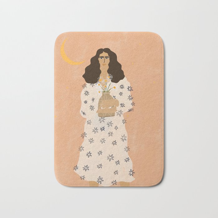 Dreams And Flowers Bath Mat Gallery Image 1