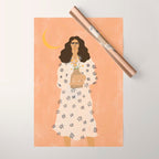 Dreams And Flowers Wrapping Paper Gallery Image 1