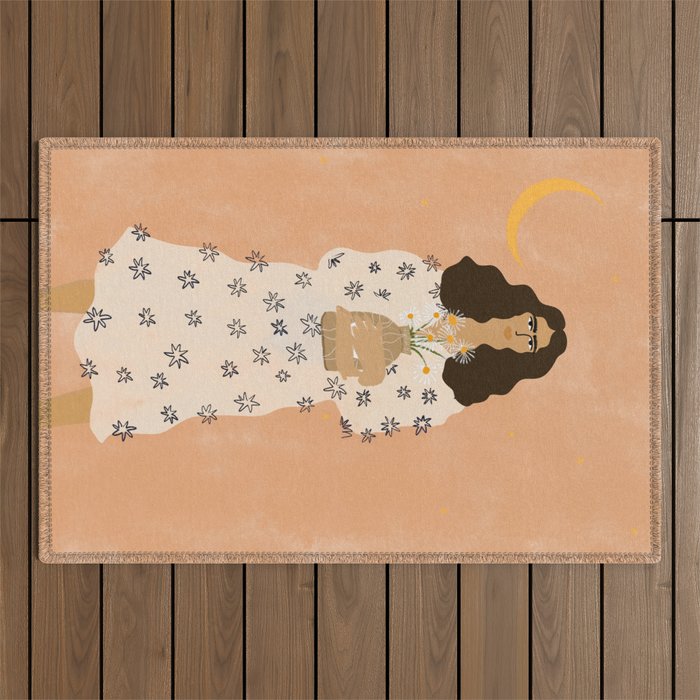 Dreams And Flowers Outdoor Rug Gallery Image 1