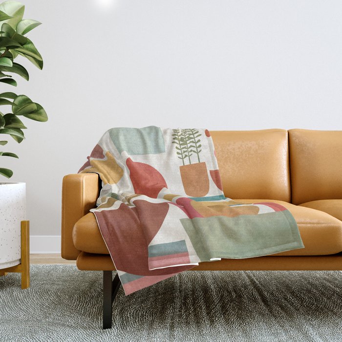 Modern Abstract Art 77 Throw Blanket Gallery Image 1
