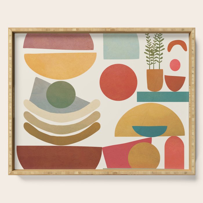 Modern Abstract Art 77 Serving Tray Gallery Image 1