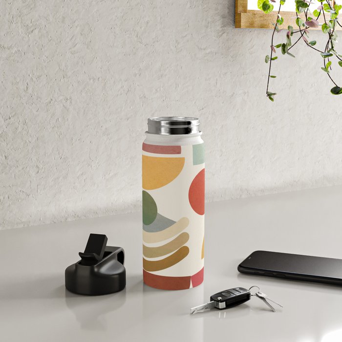 Modern Abstract Art 77 Water Bottle Gallery Image 4