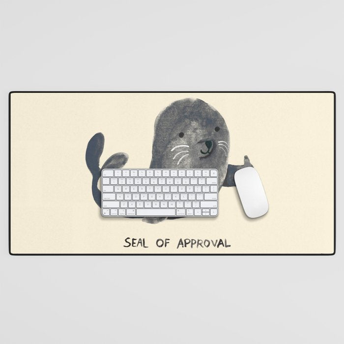 Seal Of Approval Desk Mat Gallery Image 1