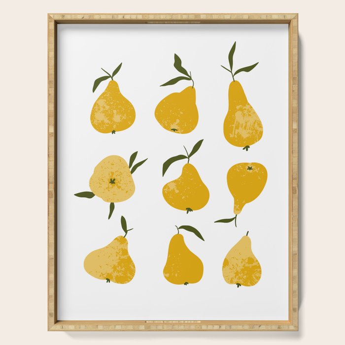 Yellow pear Serving Tray Gallery Image 1