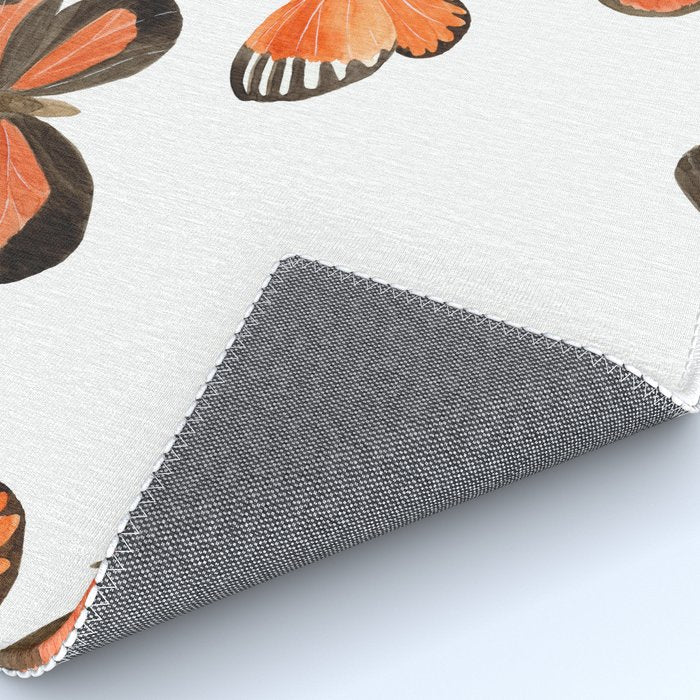 Orange Butterflies Rug Gallery Image 4