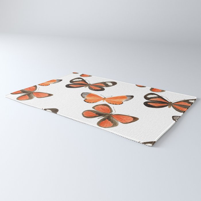 Orange Butterflies Rug Gallery Image 3