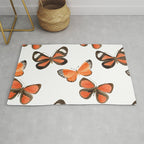 Orange Butterflies Rug Gallery Image 1