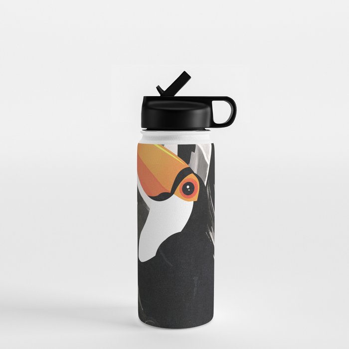 Tropical Toucan Art Water Bottle Gallery Image 1