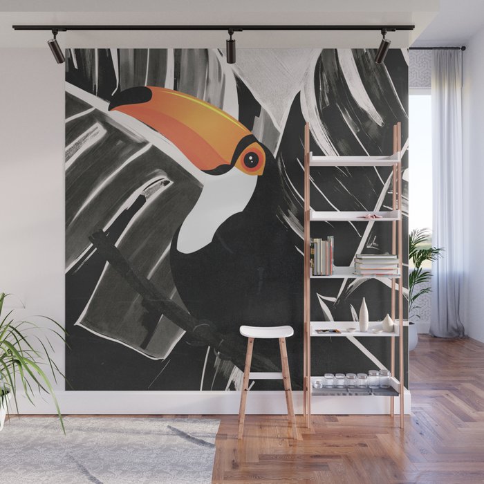 Tropical Toucan Art Wall Mural Gallery Image 1