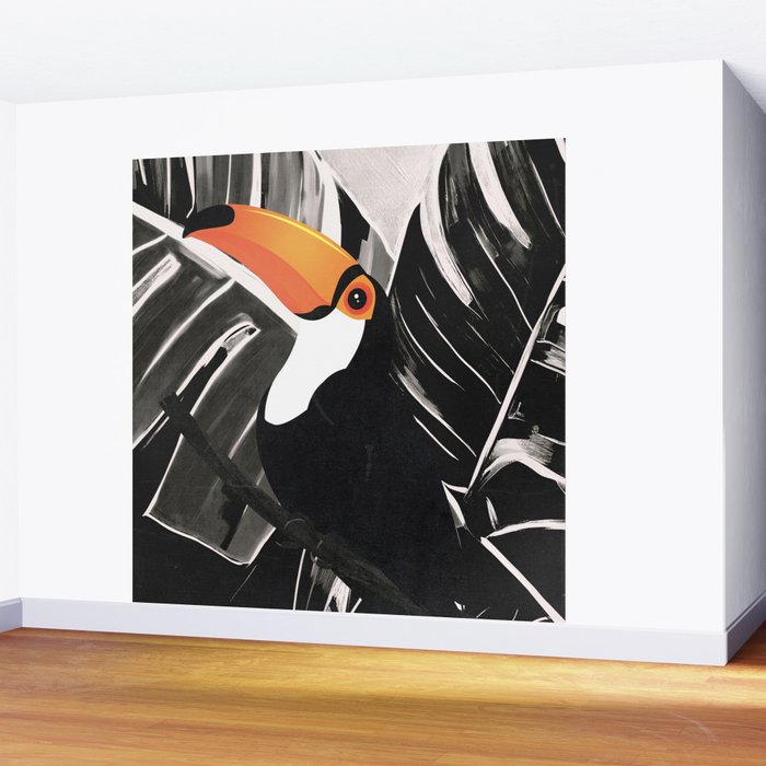 Tropical Toucan Art Wall Mural Gallery Image 2