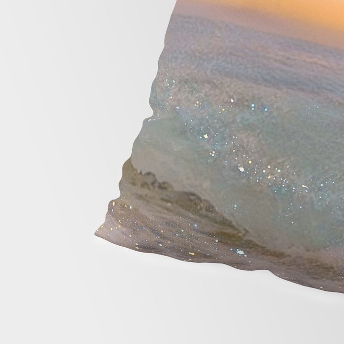 THE STORM | sea | ocean | waves | sky |  seascape | blue | summer | glitter | sparkle | nature Pillow Sham Gallery Image 4