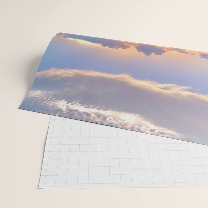 THE STORM | sea | ocean | waves | sky |  seascape | blue | summer | glitter | sparkle | nature Wrapping Paper Gallery Image 2