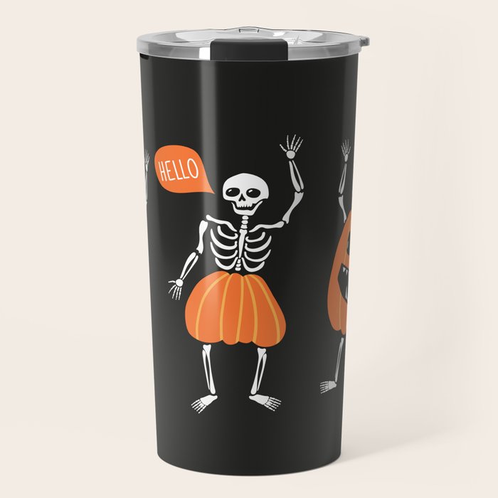 Pumpkin costume Travel Mug Gallery Image 1