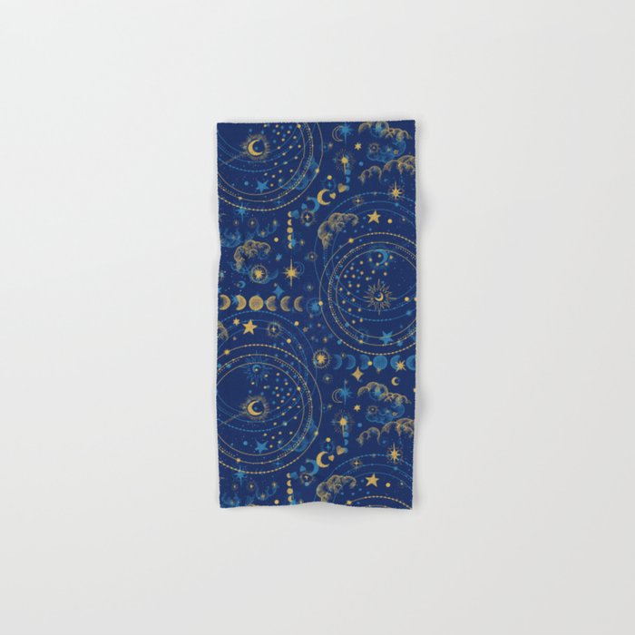 Pattern mystic celestial dark A Bath Towel Gallery Image 1