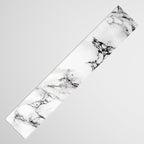 White Faux Marble Texture Table Runner Gallery Image 3