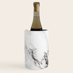White Faux Marble Texture Wine Chiller Gallery Image 1