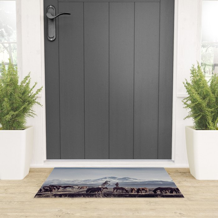 Wild Horses Welcome Mat Gallery Image 3