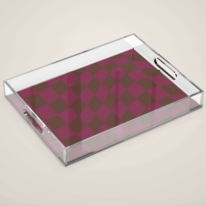 Wavy Chocolate x Ripe Berry Acrylic Tray Gallery Image 1