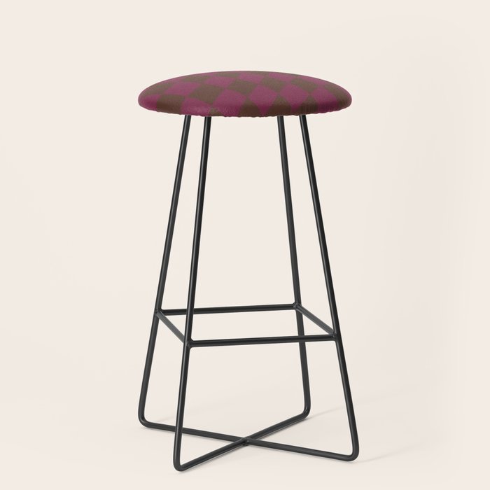 Wavy Chocolate x Ripe Berry Stool Gallery Image 1