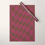 Wavy Chocolate x Ripe Berry Wrapping Paper Gallery Image 1