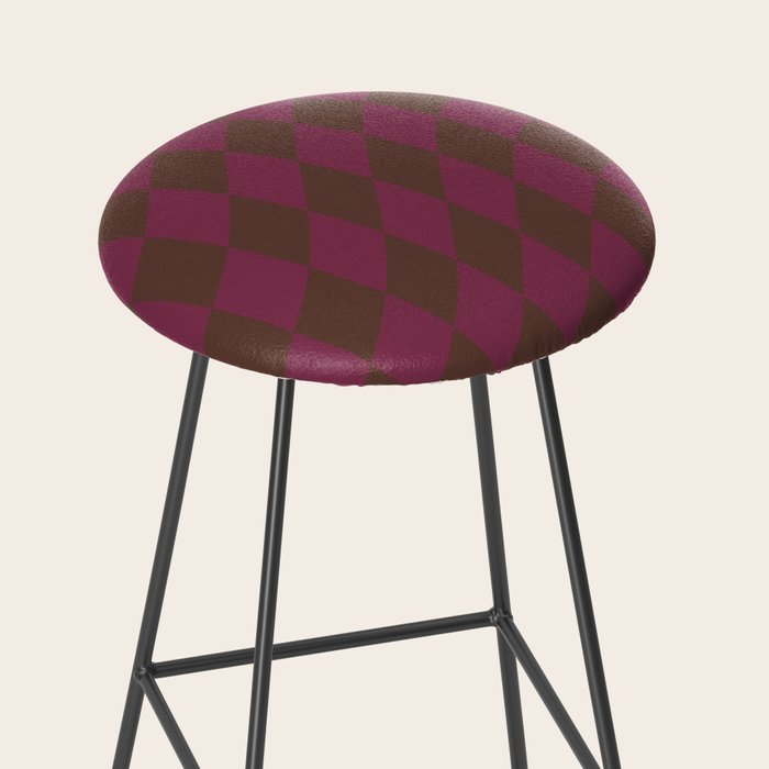 Wavy Chocolate x Ripe Berry Stool Gallery Image 2