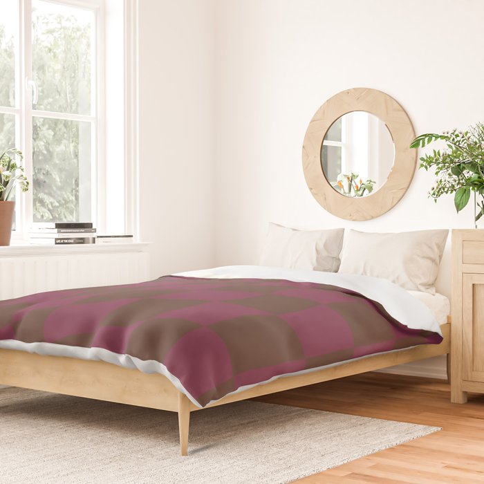 Wavy Chocolate x Ripe Berry Duvet Cover Gallery Image 2