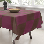 Wavy Chocolate x Ripe Berry Tablecloth Gallery Image 3