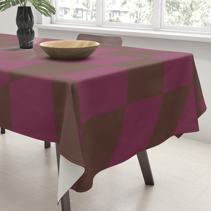Wavy Chocolate x Ripe Berry Tablecloth Gallery Image 3