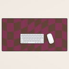 Wavy Chocolate x Ripe Berry Desk Mat Gallery Image 1