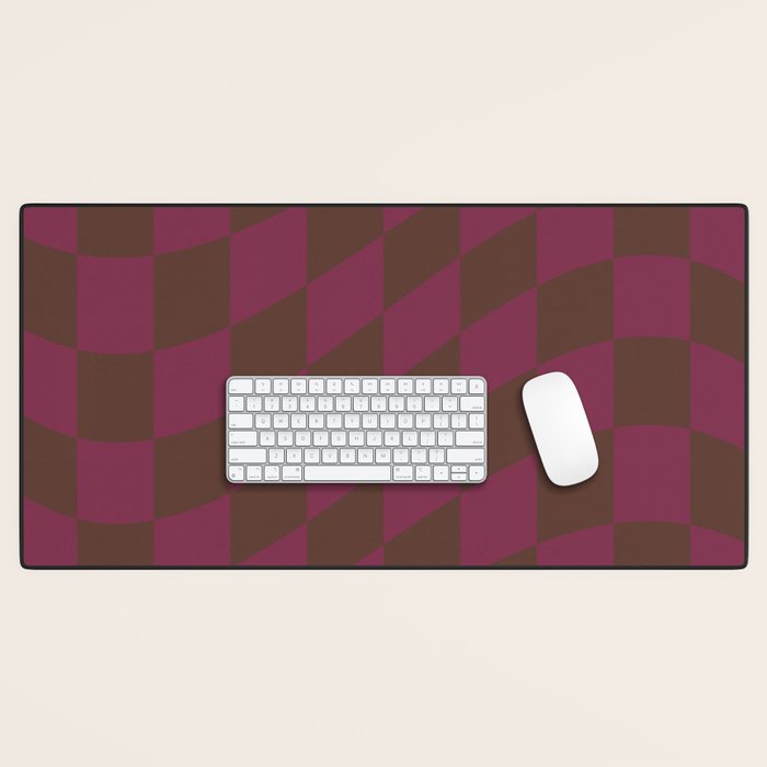 Wavy Chocolate x Ripe Berry Desk Mat Gallery Image 1