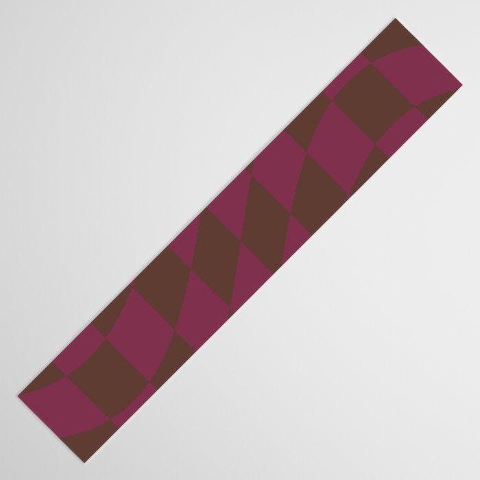 Wavy Chocolate x Ripe Berry Table Runner Gallery Image 3