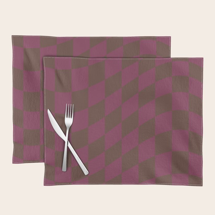 Wavy Chocolate x Ripe Berry Placemat Gallery Image 1
