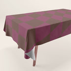 Wavy Chocolate x Ripe Berry Tablecloth Gallery Image 1