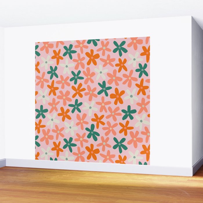 Tiny Flower Pattern #3 Wall Mural Gallery Image 2