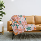 Tiny Flower Pattern #3 Throw Blanket Gallery Image 1