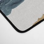 Snow Leopard Print Desk Mat Gallery Image 4