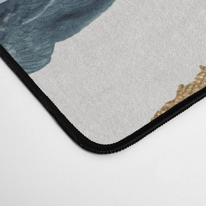 Snow Leopard Print Desk Mat Gallery Image 4