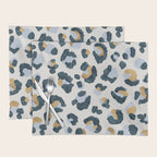 Snow Leopard Print Placemat Gallery Image 1