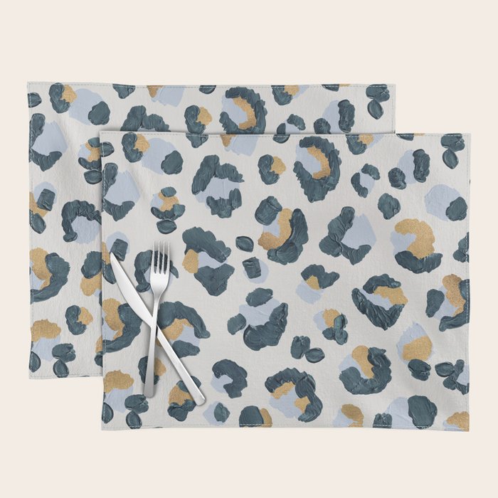 Snow Leopard Print Placemat Gallery Image 1