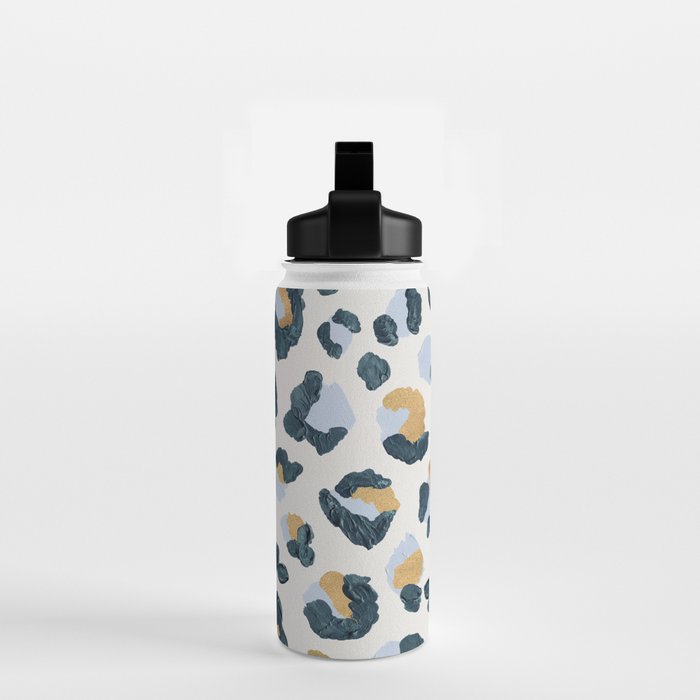 Snow Leopard Print Water Bottle Gallery Image 2