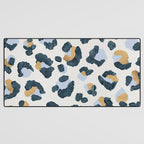 Snow Leopard Print Desk Mat Gallery Image 3