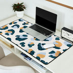 Snow Leopard Print Desk Mat Gallery Image 2