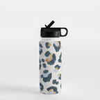 Snow Leopard Print Water Bottle Gallery Image 1
