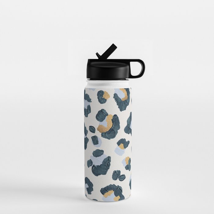 Snow Leopard Print Water Bottle Gallery Image 1