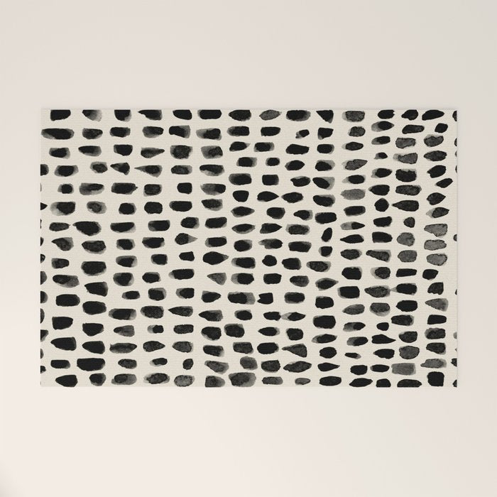 Dots (Beige) Welcome Mat Gallery Image 1