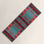 Traditional Berber Bohemian Moroccan Handmade Fabric Style Fall Autumn Color Inspiration Yoga Mat Gallery Image 1